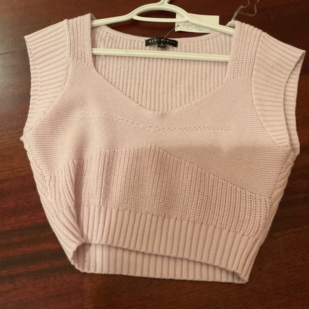 Blue Blush sweater new